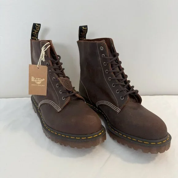 Dr. Martens 1460 Wax Commander Leather Lace Up BootBrown SZ 13 NEW